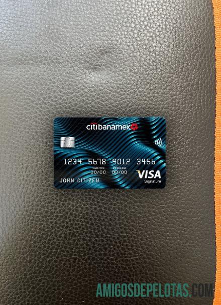 Cartão de assinatura Visa do Banco Citibanamex do México Photolook Front baixar para verificação